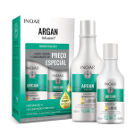 Plaukus drėkinantis rinkinys Inoar Argan Infusion Hydrating Duo Kit: &scaron;ampūnas, 500 ml + kondicionierius, 250 ml