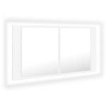 Vonios spintelė vidaXL LED 90, balta
