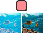 Telesin vandeniui atsparių GoPro Hero 9 / Hero 10 objektyvo filtrų rinkinys