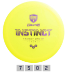 Diskgolfo diskas Discmania Fairway Driver NEO INSTINCT 7/5/0/2, geltonas