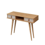 &Scaron;oninis staliukas Kalune Design Lawen, rudas/baltas