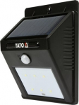 Sieninis &scaron;viestuvas su saulės baterija ir judesio davikliu 6 SMD LED Yato (YT-81856)