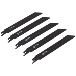 Atsarginiai pjūkleliai tiesiniam pjūklui 5 vnt. metalui 150x19x0,9 mm FASTER TOOLS (8790)
