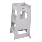 Virtuvinė kėdutė-laiptukai vaikams KiddyMoon ST-003, pilka