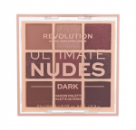 Akių &scaron;e&scaron;ėlių paletė Makeup Revolution Ultimate Nudes 8,1 g, Dark