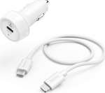 Automobilinis įkroviklis Usb-c Pd 20w su C-lightning kabeliu