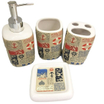 Keraminis vonios aksesuarų rinkinys "Benedomo"