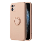 Vennus Silicone Ring dėklas telefonui skirtas Samsung Galaxy A53 5G, rožinis