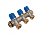 Kolektorius vandentiekio 4 žiedų, 3/4"x3/4" euroconus, mėlynas GENERAL FITTINGS