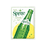 Metalinė plok&scaron;tė 30x40 cm / Sprite - Bottle