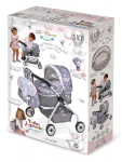 DeCuevas Toys Lėlių vežimėlis su kuprine "Sky" 86035