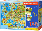 Europos Žemėlapis 180 Elementų