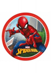 Vienkartinės popierinės lėk&scaron;tės "Spiderman", 23 cm
