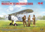 Klijuojamas Modelis ICM 32051 Stearman PT-17 with American Cadets 1/32