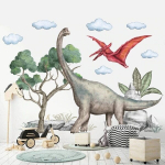 Vaiki&scaron;kas sienų lipdukas Dinozauras