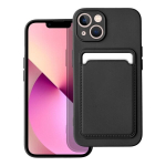 Dėklas telefonui Forcell CARD - IPHONE 13 , juodas