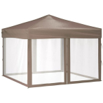 Proginė palapinė su &scaron;oninėmis sienomis, taupe, 3x3m