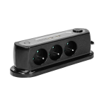 Stalinė elektros juosta 3 lizdai + 2 Usb, 1.4m, czarny