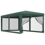 Proginė palapinė su 6 sienomis, HDPE, 3x6m, žalia, Žalia