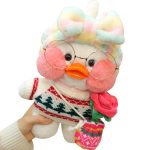Mink&scaron;tas pliu&scaron;inis antinas Lalafanfan su rože, 32 cm
