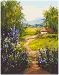 Pie&scaron;imo rinkinys Namas gyvenvietėje 40x50