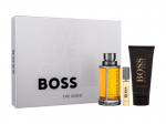 Rinkinys Hugo Boss vyrams: tualetinis vanduo EDT, 100ml + 10 ml + du&scaron;o želė, 100ml