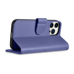 Daugiafunkcinis odinis dėklas su atvartu iPhone 14 Pro Max, &scaron;viesiai violetinis