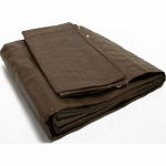 Tentas - uždangalas 4x6m. 210 g/m2 Rudas