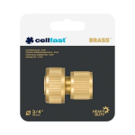 Greitas jungtis 3/4" Cellfast 52-825, žalvaris, 6 bar