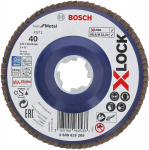 Bosch X-lock &scaron;lifavimo diskas 125mm, grūdėtumas 120
