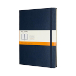 Moleskine Classic XL užra&scaron;ų knygutė, kieti vir&scaron;eliai, safyro spalvos