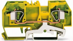 Wago Pe jungiklis, 2-kontaktų, 6 mm&sup2;, geltonai-žalias