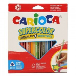 Spalvoti pie&scaron;tukai Carioca Supercolor, 3 mm, 24 sp.