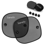 Automobilio langų apsauga nuo saulės vaikams Lionelo Sunshade Black, 2 vnt