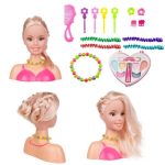Plaukų ir makiažo formavimo Barbie galva su priedais StoreXO