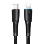 USB-C - Lightning kabelis iPhone Starry Series, 1m, juodas