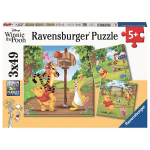 Dėlionė galvosūkis Mikė Pūkuotukas Ravensburger 3x49 vnt.