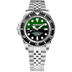 Bobroff Vyri&scaron;kas Analoginis Automatinis Laikrodis su Nerūdijančio Plieno Diržu BF0002iJ, žalias, 42mm