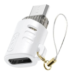 USB-C adapteris - XO - Kompakti&scaron;kas - Moteri&scaron;kas į Micro USB Vyras - Greitas duomenų perdavimas - Baltas