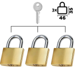 Pakabinamos spynos su vienodais raktais, 46 mm, 3vnt., Magicso