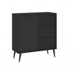 Komoda Intermeble Barcelona 1D3S, juoda