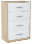Komoda spintelė BODO 60cm WHITE-SONOMA knygų spinta