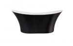 Vonia Besco Amber Black&White Matt, 170 x 80 cm, su auksiniais dangteliais