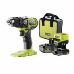 RYOBI - BRUSHLESS 18V ONE+ 54 Nm impact drill driver - 2 batteries 4 & 2 Ah, charger & carrying bag - RPD18BL1-2C42S