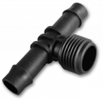 Tri&scaron;akis jungtuvas su 1/2" i&scaron;or.sr. / 2 x 13 mm žarnai Bradas, 2 vnt.