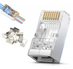 RJ45 EZ cat 6 per STP jungtį FTP 10 vnt. ekranas