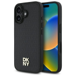 DKNY KIETAS DĖKLAS IPHONE 16 6.1 TELEFONUI, SKIRTAS &bdquo;MAGSAFE&ldquo; SU PASIKARTOJANČIU LOGOTIPO RA&Scaron;TU