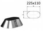 Elipsės formos lietaus matuoklis. AxB=225x110 mm.