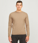 Jack & Jones vyri&scaron;kas megztinis 12263734*01, smėlio spalvos/croc