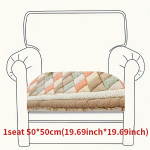 Stora rankų darbo sofa pagalvė,  Ruda